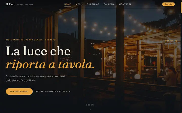 Il Faro website concept