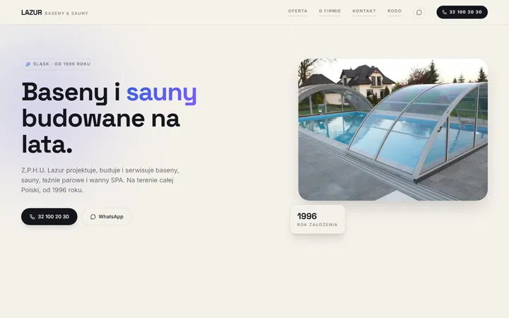 Lazur website concept